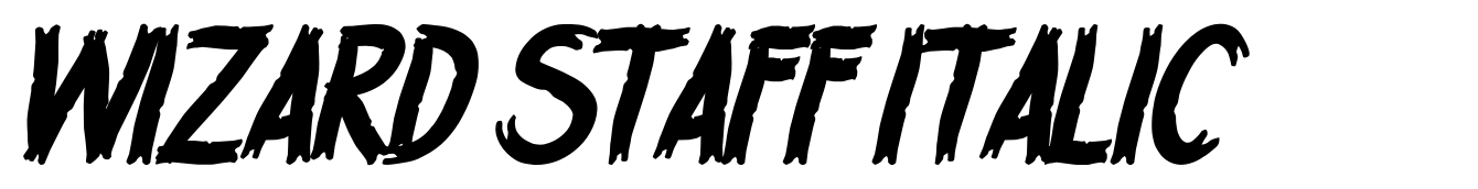 Wizard Staff Italic